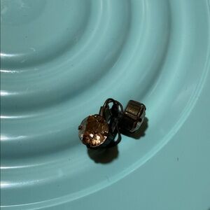 Elegant Brown Stud Earrings